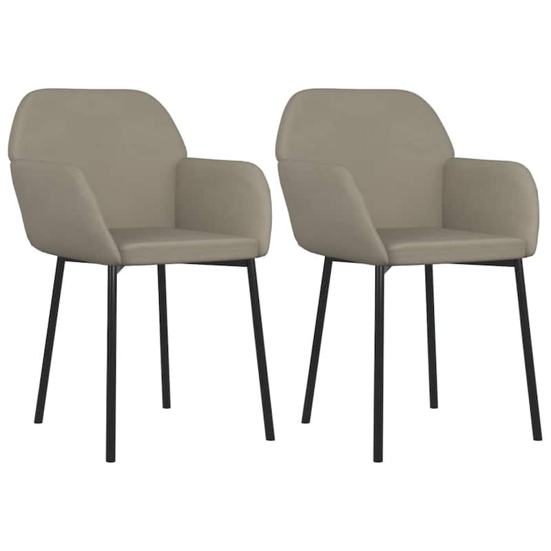 vidaXL Dining Chairs 2 Pcs Accent Upholstered Chair for Living Room Velvet - 21.3" x 23.2" x 29.9"