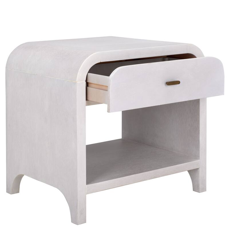 SAFAVIEH Home Birkin 1-Drawer 1-Shelf Nightstand