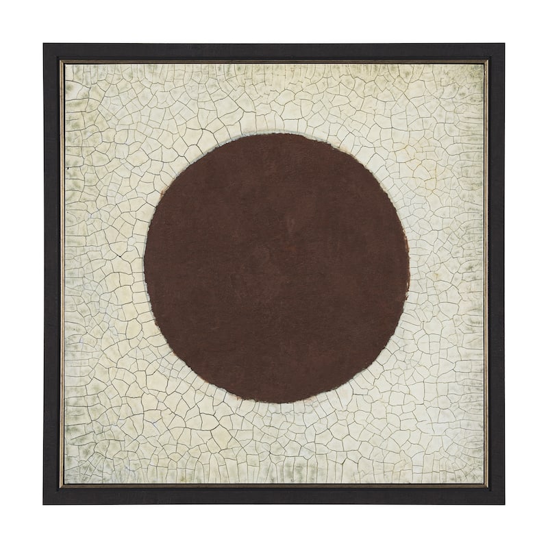 Red Sun Framed Canvas Art Print - Red Sun Small