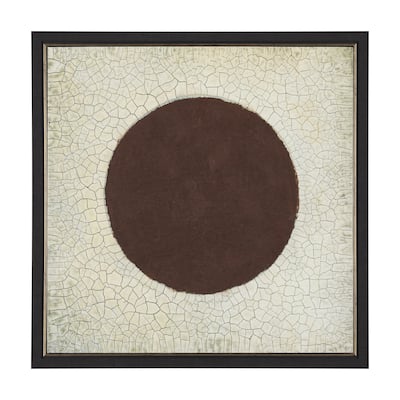 Red Sun Framed Canvas Art Print