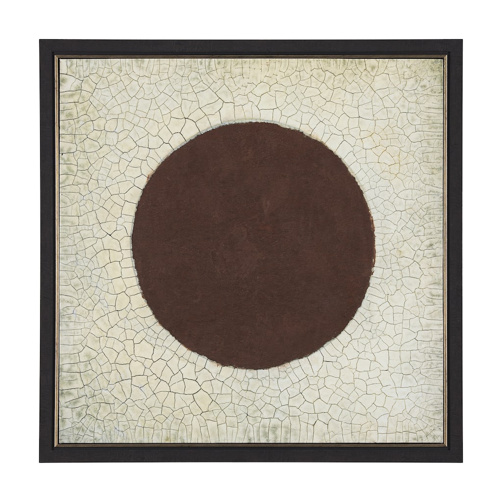 Red Sun Framed Canvas Art Print