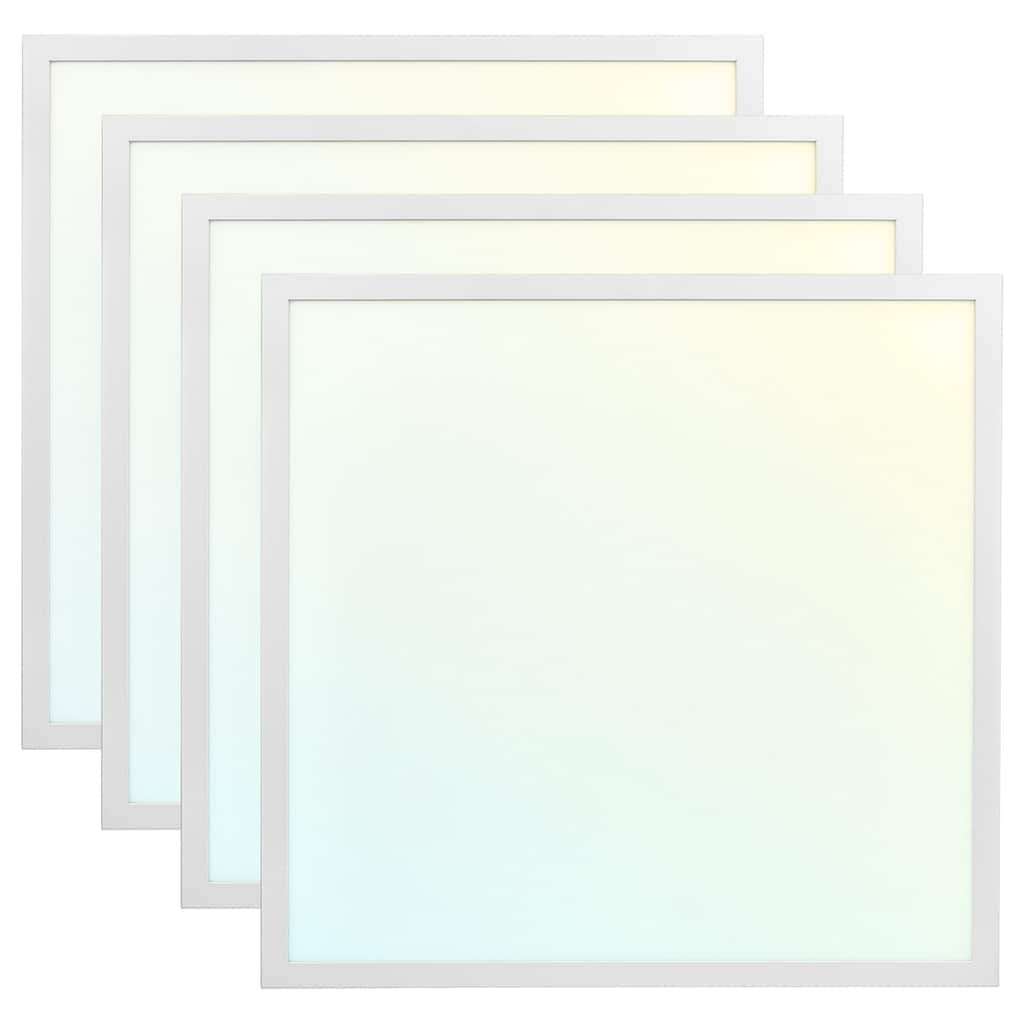 Luxrite 2x2 FT LED Panel Light, 5CCT 3000K - 6500K, 20W/30W/40W, 5000 Lumens, 0-10V Dimmable 4 Pack