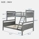 preview thumbnail 19 of 17, Twin over Full Bunk Bed with ladder, Safety Guardrail, Perfect for Bedroom