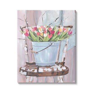 Stupell Tulip Bouquet Still Life Canvas Wall Art Design by Jenny ...