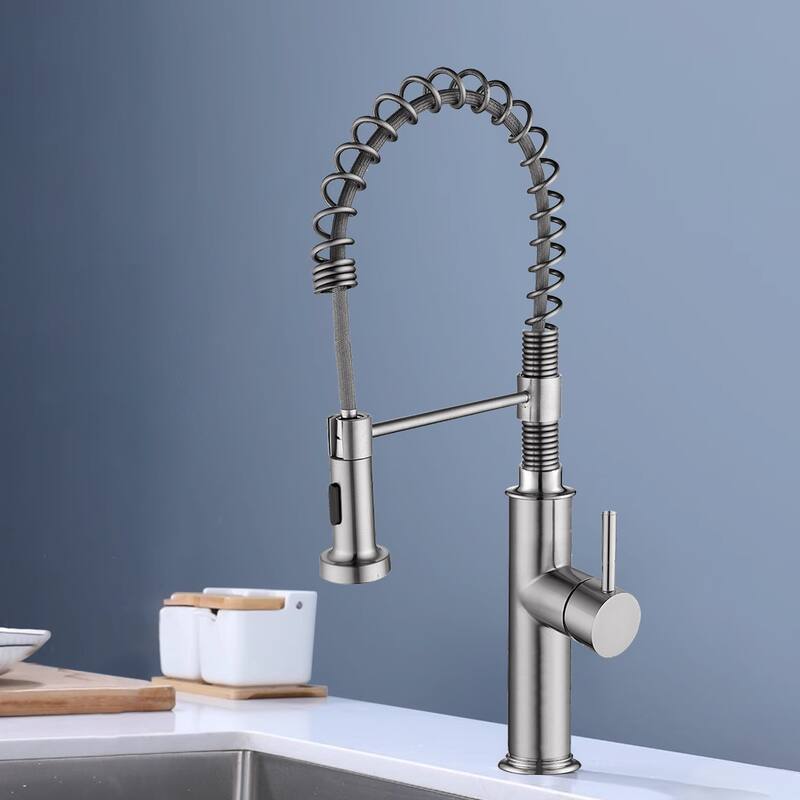Topcraft High-arc Stainless Steel kitchen Sink Faucet