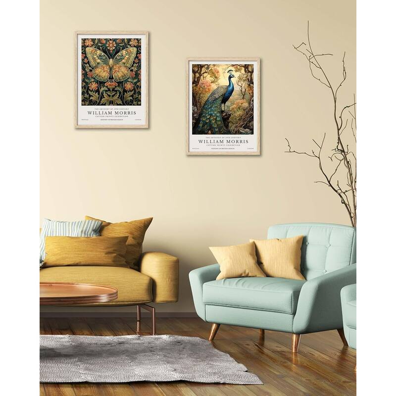 Peacock Framed Wall Art,Elegance Bird Poster