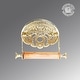 preview thumbnail 8 of 13, Vintage Brass Wall Mount Toilet Paper Holder 7.25 Inch with Wooden Roll - Renovators Supply