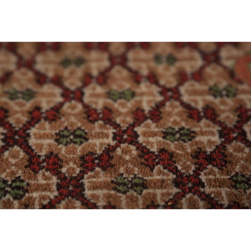 Medallion Serab Persian Vintage Area Rug Handmade Wool Carpet - 6'7" x 9'8"