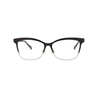 Maui Jim Square-Frame Nylon Optical Frames, Transparent Lens, Matte Black Fade to Crystal Frame