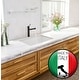 preview thumbnail 8 of 11, White 30 Inch Fireclay Undermount or Topmount Kitchen Sink - 30" x 18" x 9.75"