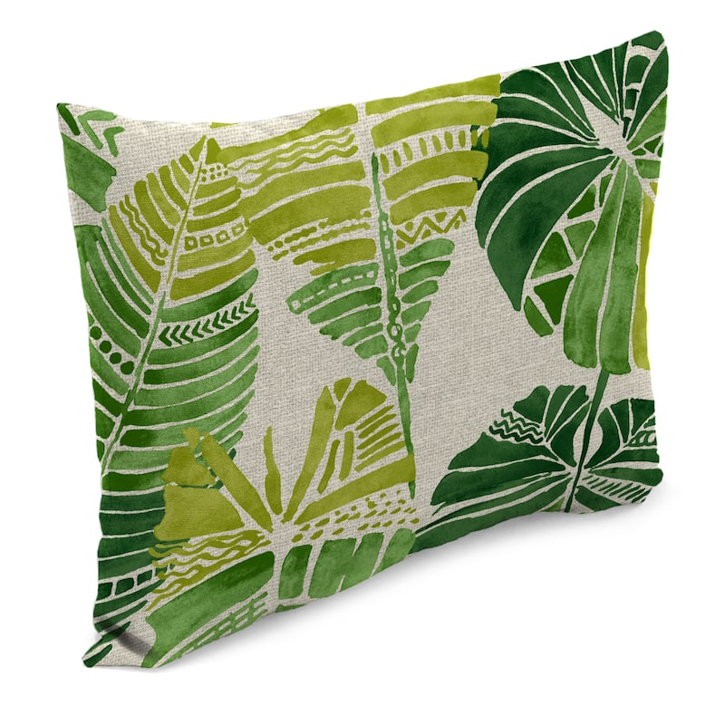 18" x 12" Outdoor Lumbar Throw Pillow - Set of 2 - 12'' L x 18'' W x 4'' H