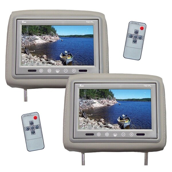 Tview t921pl-gr tview 9 tft lcd monitor in headrest ir trans gray