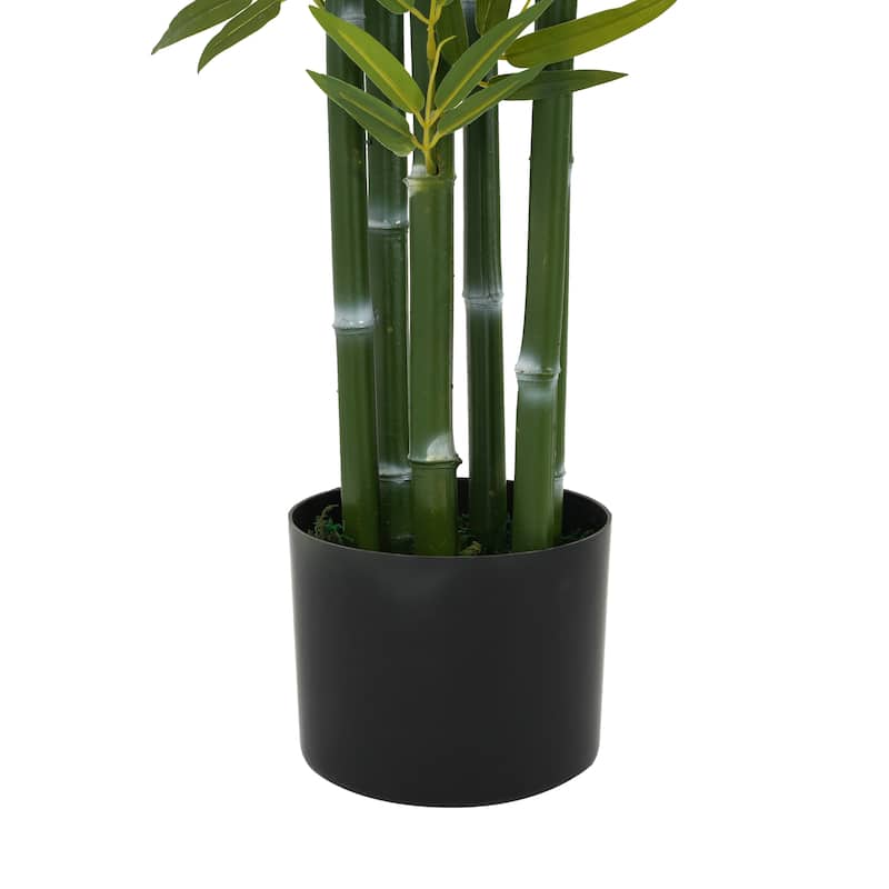 Christopher Knight Home - Kyoto 72" Artificial Bamboo Tree Set with Pots, 2-Piece Indoor or Outdoor Décor - PE