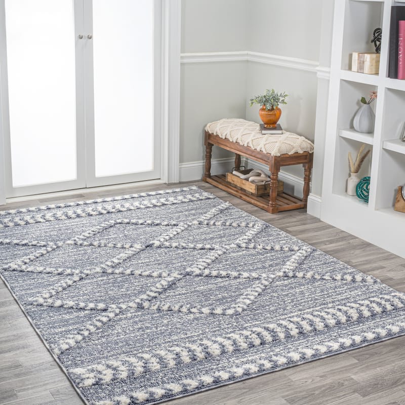 JONATHAN Y Astrid Tropical Leaves Area Rug