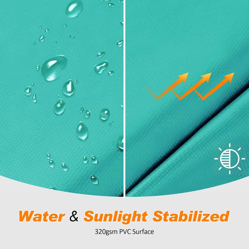 ExacMe Trampoline Pad Replacement, 8 10 12 13 14 15 16 Foot Safety Spring Cover, Seafoam Green