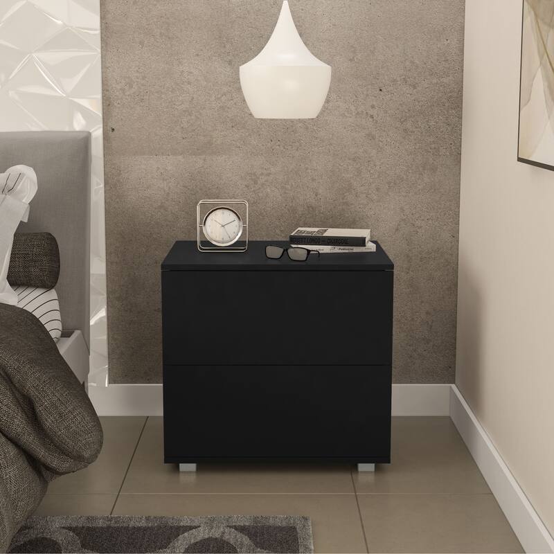 Polifurniture Madison Modern 2 Drawer Nightstand