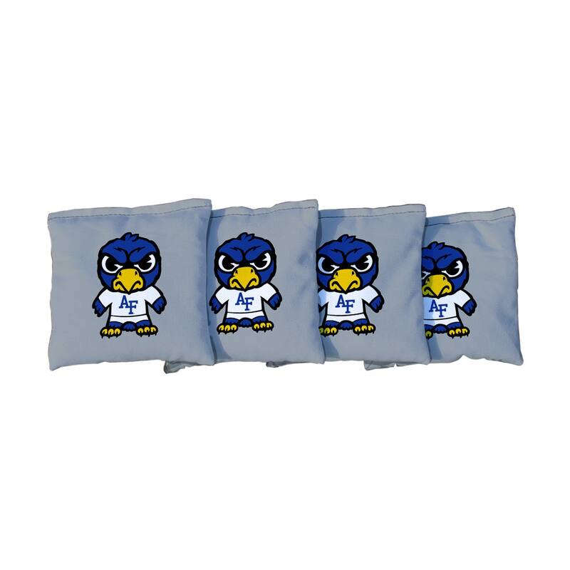 Air Force Academy Falcons Tokyodachi Grey Cornhole Bags - Corn Filled