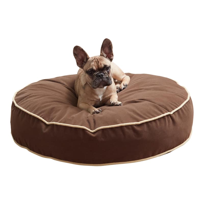 Scout Round Reversible Pillow Dog Bed - Small (30") - Cocoa