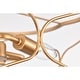 preview thumbnail 10 of 11, 15" Whispire Matte Gold 15-inch Ceiling Pendant Light with Caged Drum