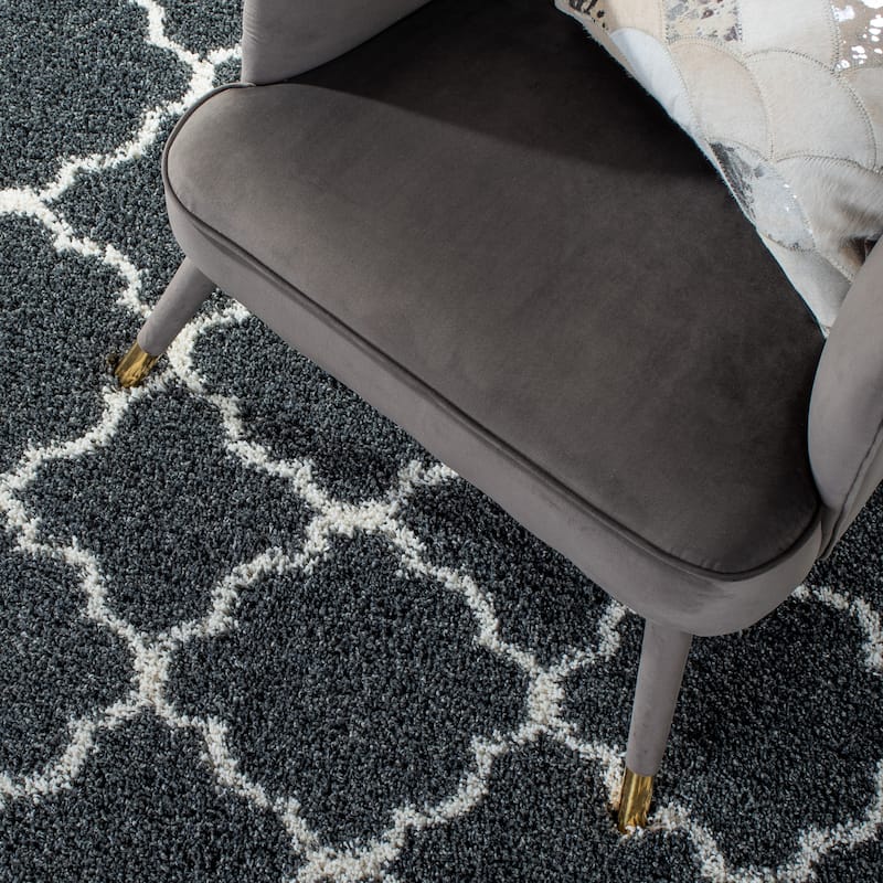 SAFAVIEH Hudson Shag Vitchka Glam Trellis 2-inch Area Rug