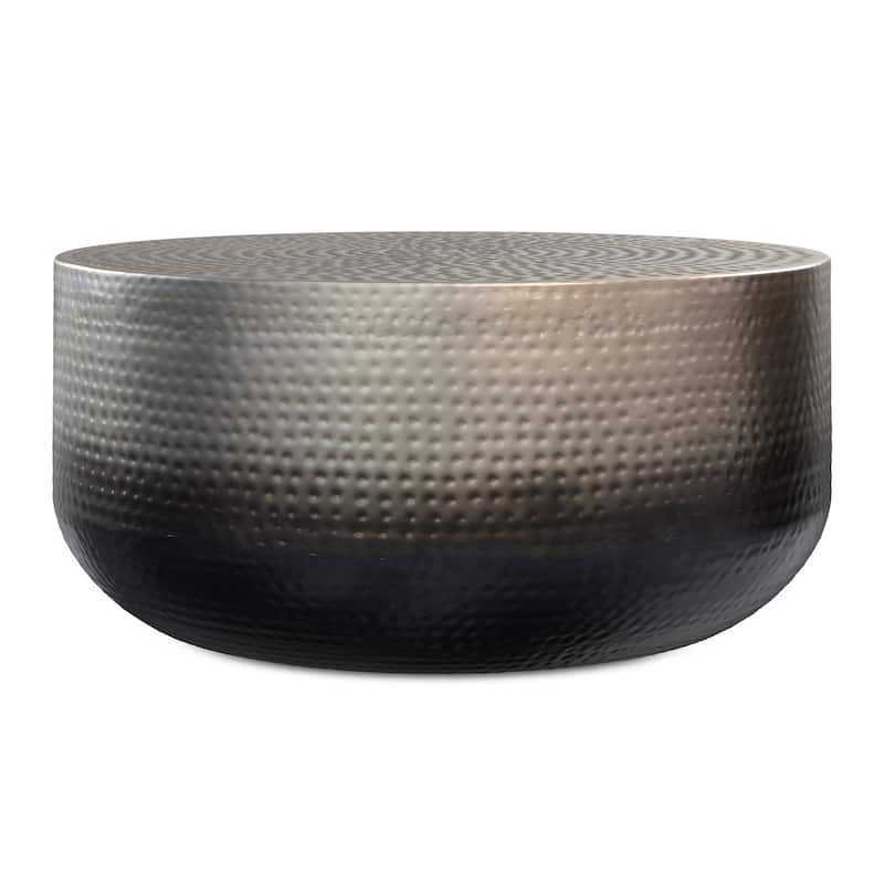 Kacy 36 inch Wide Metal Coffee Table