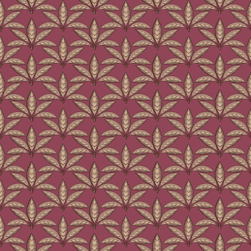 Galerie Wallcoverings Into The Wild Leaf Motif Non-woven Metallic Wallpaper Roll