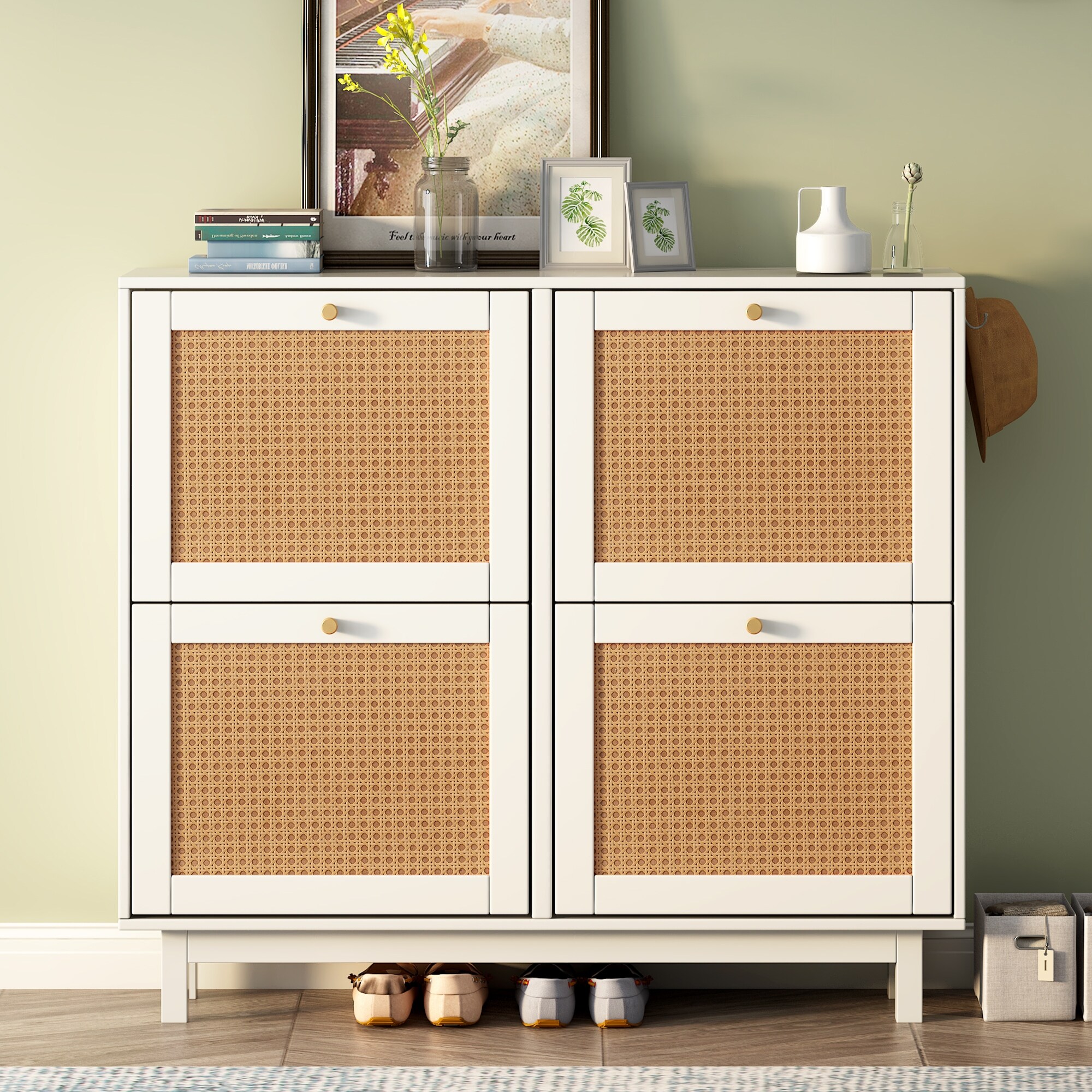 https://ak1.ostkcdn.com/images/products/is/images/direct/f29ba1ecb0395ba968a61ba1c7d6c06151eca833/Rattan-Boho-Style-Shoe-Cabinet-with-4-Flip-Drawers%2C-2-Tier-Free-Standing-Shoe-Rack-with-Large-Space%2C-for-Entrance-Hallway.jpg