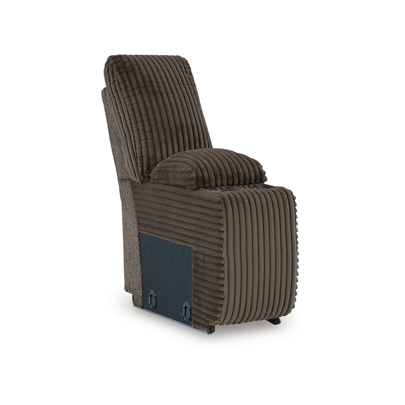 Signature Design by Ashley Top Tier Dark Brown 4-Piece Reclining Sectional with Chaise - 143" W x 74" D x 41" H