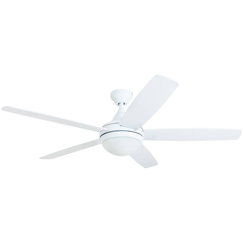 Copper Grove Mills 52-inch Modern White LED Ceiling Fan with Remote