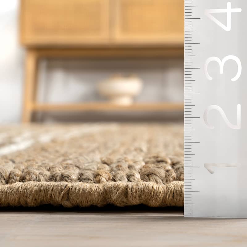 Hanna Striped Jute Area Rug