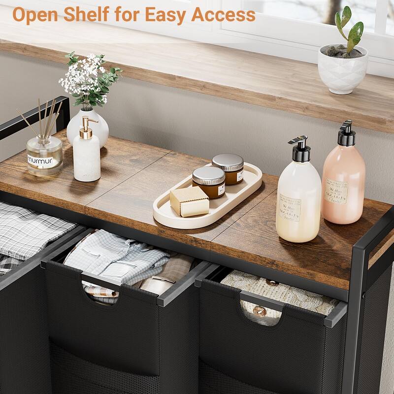 Laundry Sorter 112L/142L Laundry Hamper Organizer Laundry Basket with Removable Bags