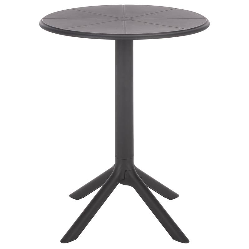 SAFAVIEH Outdoor Living Stella Round Bistro Table - 24"W x 24"D x 30"H - Black