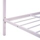 preview thumbnail 36 of 75, Metal Platform Bed with 2 Drawers, Bedroom Kids Bed Frame with House-Shaped Headboard Design and Support Slats, Easy Assembly