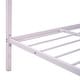 preview thumbnail 13 of 12, Twin Metal Platform Bed with Trundle & House-Shaped Headboard, Pink