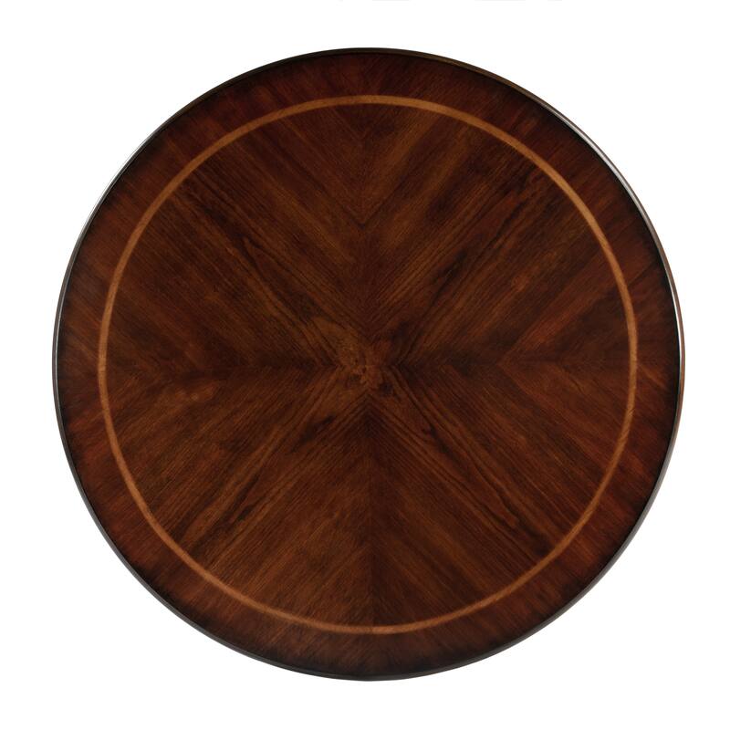 Ellsworth 36" Ribbed Pedestal Foyer Table