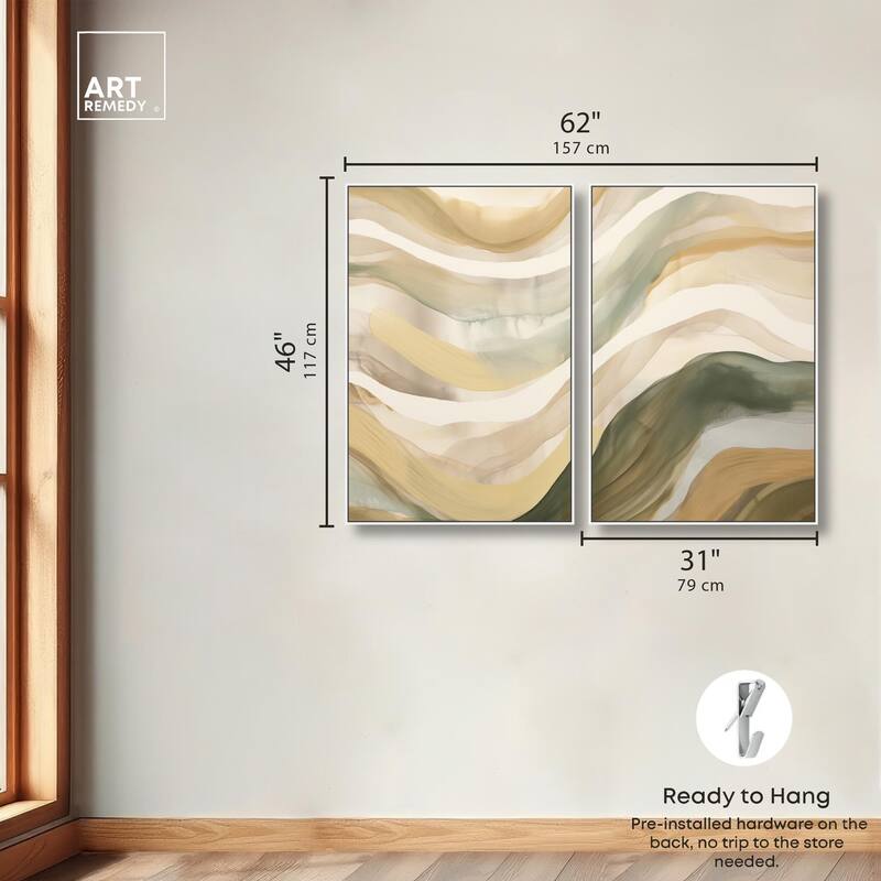 Dunes of Time I Canvas Set of 2 by Art Remedy