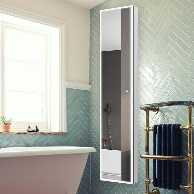 Medicine Cabinet With Light 15W x 70H x 5D Right Hinge - 15"x70"/Right-Hinge