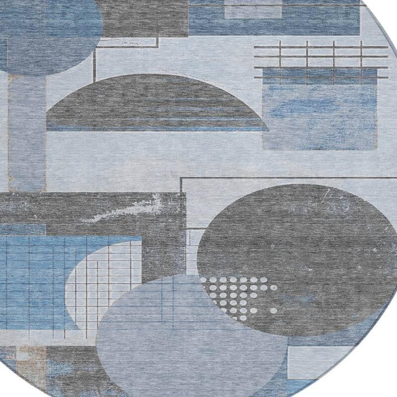 HomeRoots Geometric Modern Rectangle Outdoor Rug