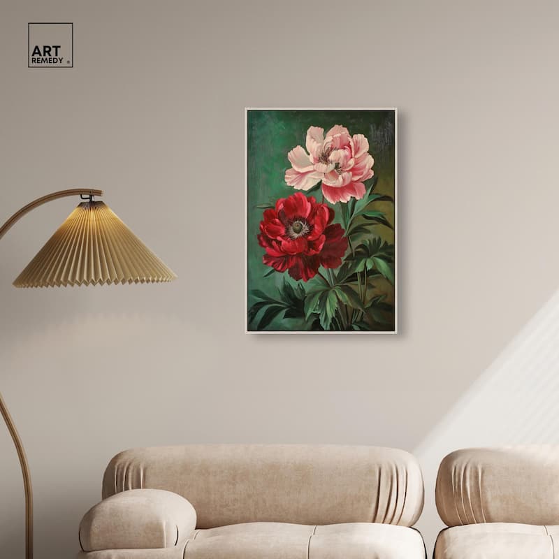 Symphony of Peonies Canvas by Art Remedy