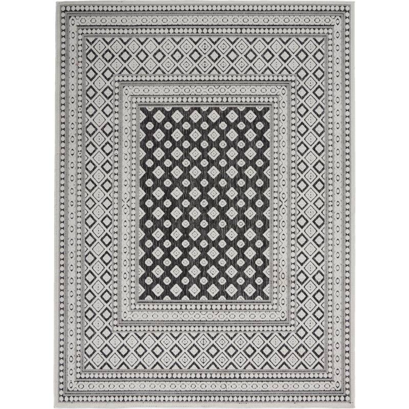 Nourison Calobra Moroccan Tile Bordered Indoor Outdoor Area Rug