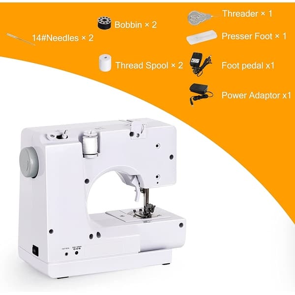 Macchina Da Cucire Mini Per Principianti - Portatile, 12 Punti Preimpostati, 2 Velocità, Kit Cucito Incluso