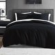 preview thumbnail 10 of 14, DKNY Modern Waffle 3-pc Duvet Set Faded Black - King
