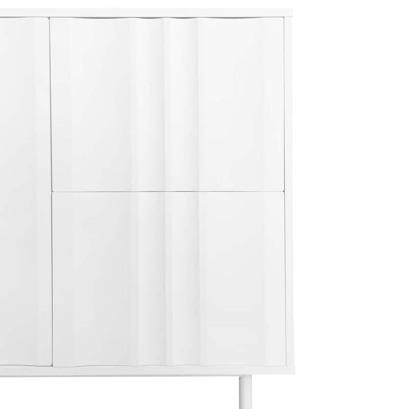 Wave pattern sideboard