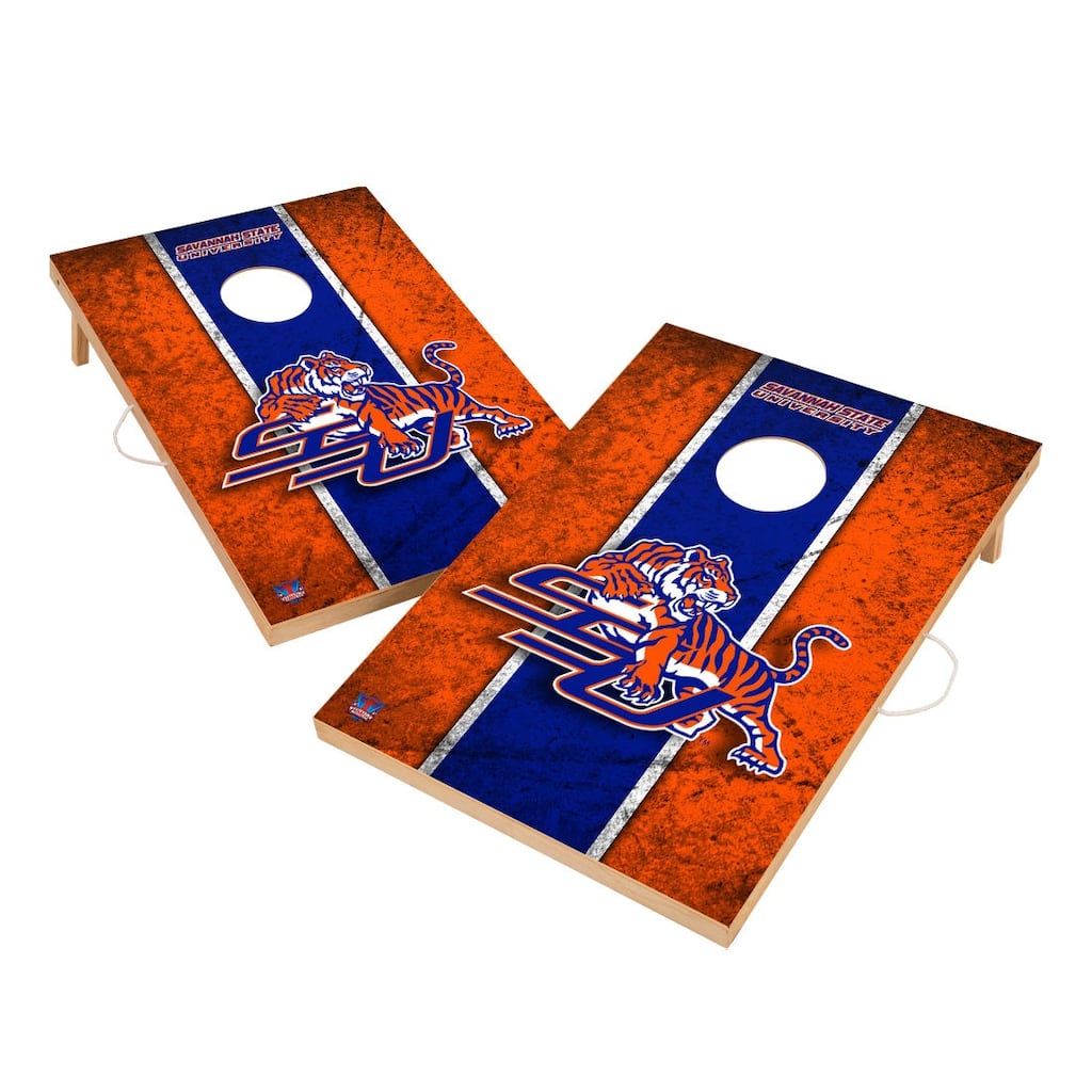 Vintage Savannah State University Tigers Regulation 2x4 Cornhole Set