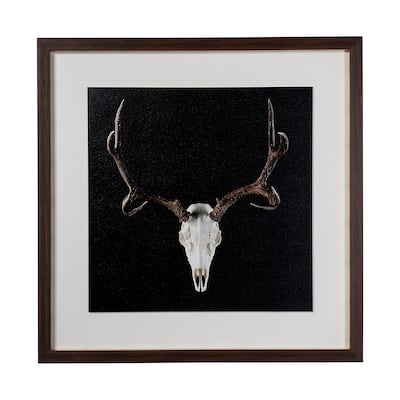 Deer Skull Framed Art Print