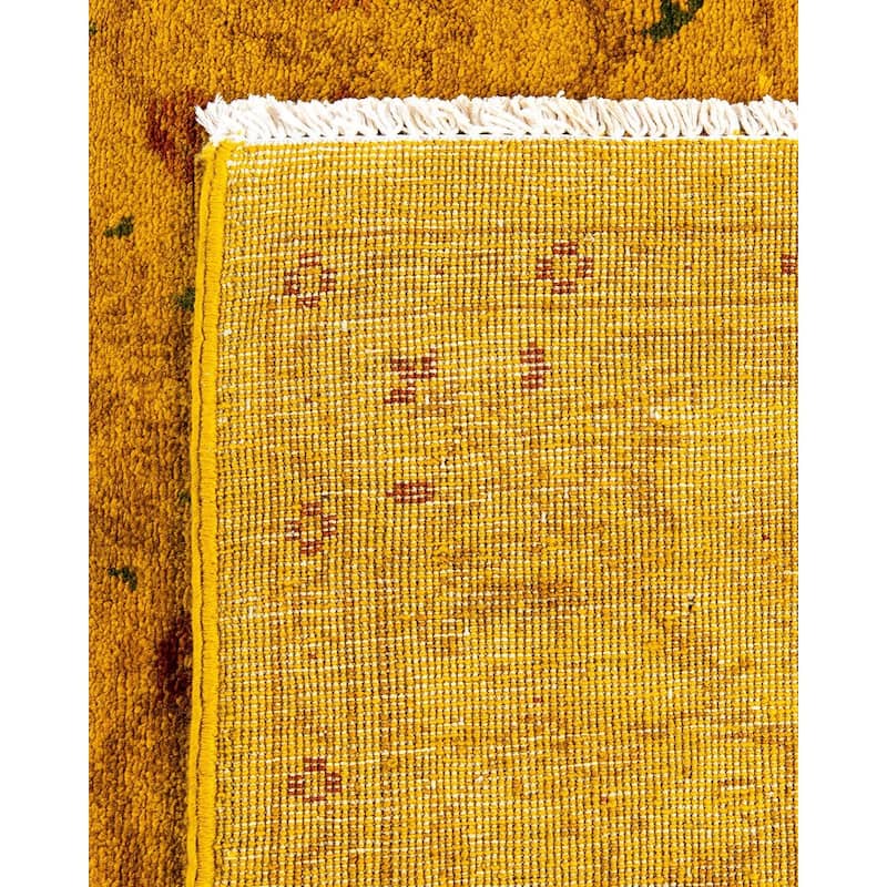 Vibrance, One-of-a-Kind Hand-Knotted Area Rug - Gold, 4' 7" x 6' 7" - 4' 7" x 6' 7"