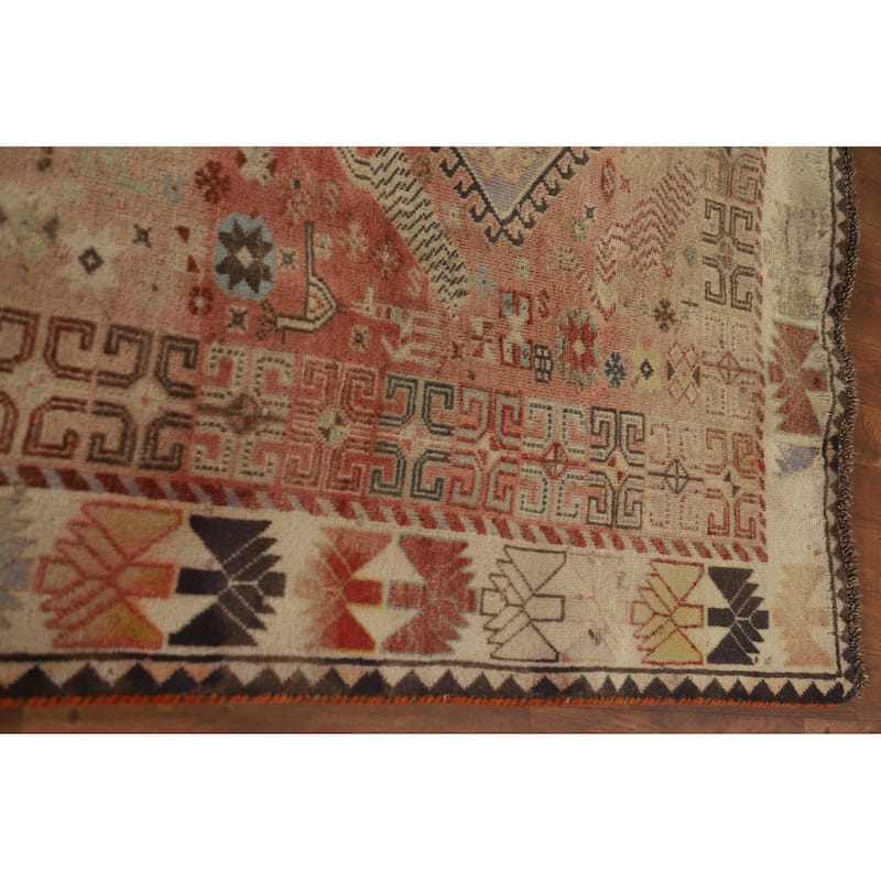 Tribal Shiraz Persian Vintage Area Rug Bedroom Handmade Wool Carpet - 5'4"x 8'5"