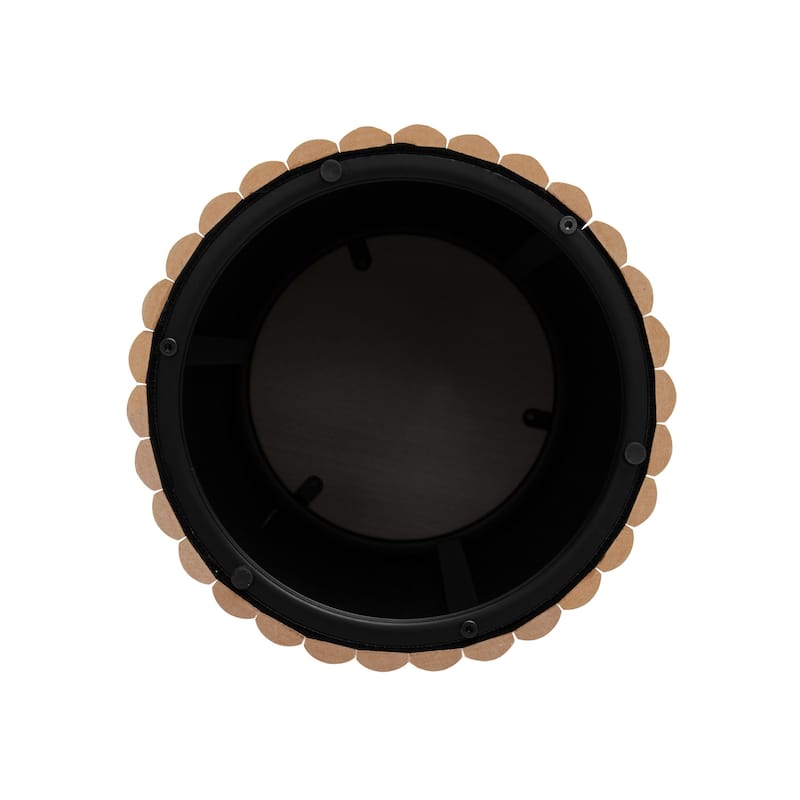 GDF Studio - Modern Metal Base Round Coffee Table Set of 2