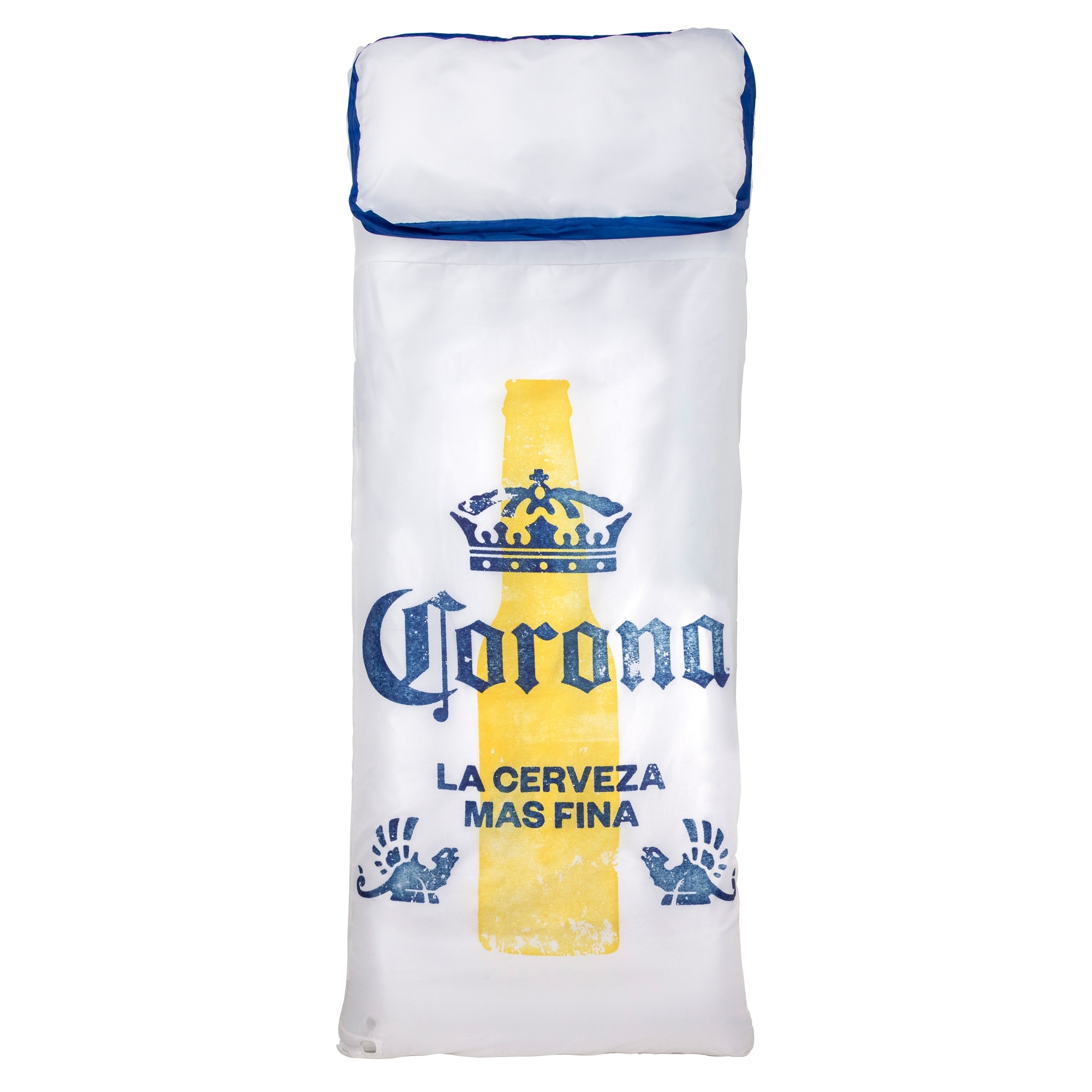 74.75" Fabric Covered Inflatable Corona Pool Lounge
