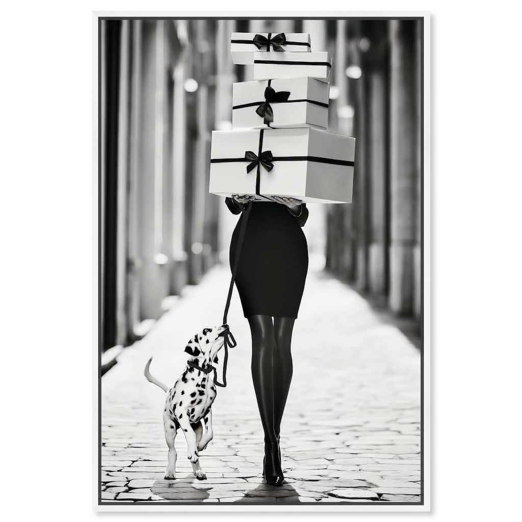 City Dalmatian Canvas by Art Remedy